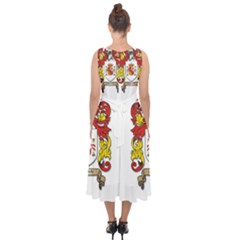 Midi Tie-Back Chiffon Dress 