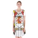 Short Sleeve V-neck Flare Dress 