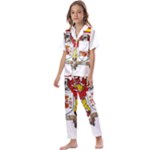 Zabaeleche Coat of Arm Kids  Satin Short Sleeve Pajamas Set