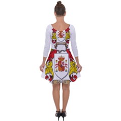 Quarter Sleeve Skater Dress 