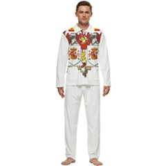 Men s Long Sleeve Velvet Pocket Pajamas Set 