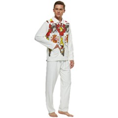 Men s Long Sleeve Velvet Pocket Pajamas Set 
