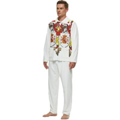Men s Long Sleeve Velvet Pocket Pajamas Set 