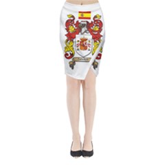 Zabaeleche Coat of Arm Midi Wrap Pencil Skirt from ArtsNow.com