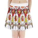 Zabaeleche Coat of Arm Pleated Mini Skirt