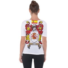 Shoulder Cut Out Short Sleeve Top 