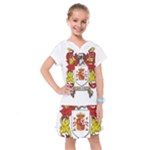 Zabaeleche Coat of Arm Kids  Drop Waist Dress