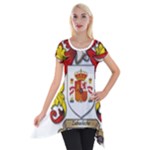 Zabaeleche Coat of Arm Short Sleeve Side Drop Tunic