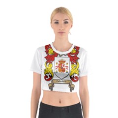 Zabaeleche Coat of Arm Cotton Crop Top from ArtsNow.com