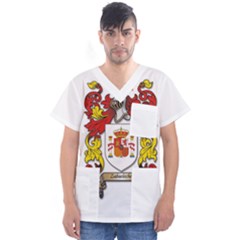 Men s V-Neck Scrub Top 