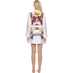 Long Sleeve Satin Robe 