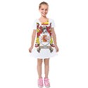 Kids  Short Sleeve Velvet Dress 