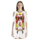 Shoulder Cutout Velvet One Piece 