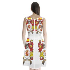 Sleeveless Waist Tie Chiffon Dress 