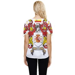 Bow Sleeve Button Up Top 