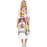 Zabaeleche Coat of Arm Double Cuff Midi Dress