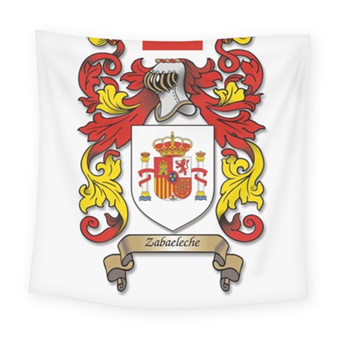 Zabaeleche Coat of Arm Square Tapestry (Large) from ArtsNow.com