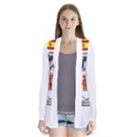 Zabaeleche Coat of Arm Drape Collar Cardigan
