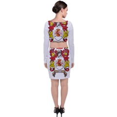 Long Sleeve Crop Top & Bodycon Skirt Set 