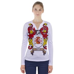 V-Neck Long Sleeve Top 