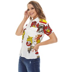 Women s Short Sleeve Double Pocket Shirt 