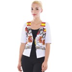 Zabaeleche Coat of Arm Cropped Button Cardigan