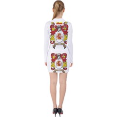 V-neck Bodycon Long Sleeve Dress 