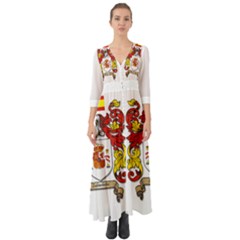 Button Up Boho Maxi Dress 