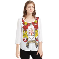 Chiffon Quarter Sleeve Blouse 