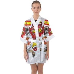 Half Sleeve Satin Kimono  