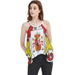 Zabaeleche Coat of Arm Flowy Camisole Tank Top