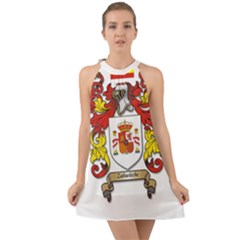 Halter Tie Back Chiffon Dress 