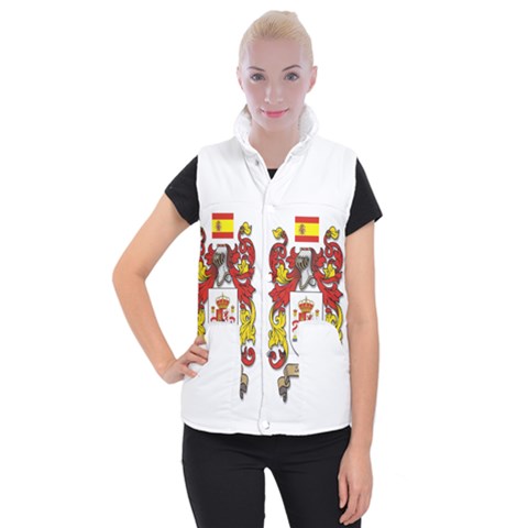 Zabaeleche Coat of Arm Women s Button Up Vest from ArtsNow.com