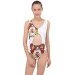 Zabaeleche Coat of Arm Center Cut Out Swimsuit