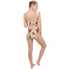 Frilly One Shoulder Swimsuit 