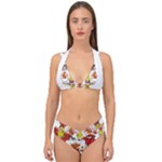 Zabaeleche Coat of Arm Double Strap Halter Bikini Set