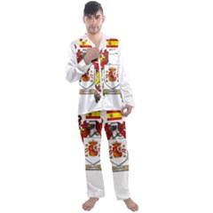 Men s Long Sleeve Satin Pajamas Set 