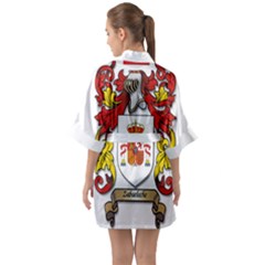 Half Sleeve Satin Kimono  