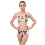 Zabaeleche Coat of Arm Layered Top Bikini Set