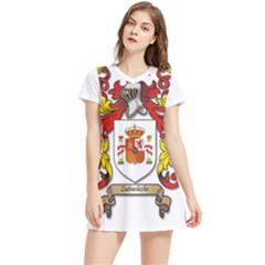 Short Sleeve V-Neck Dress 