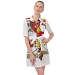 Zabaeleche Coat of Arm Belted Shirt Dress