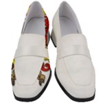 Zabaeleche Coat of Arm Women s Chunky Heel Loafers