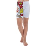 Zabaeleche Coat of Arm Kids  Lightweight Velour Capri Yoga Leggings