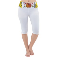 Lightweight Velour Cropped Yoga Leggings 