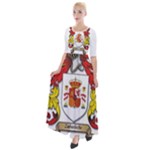 Zabaeleche Coat of Arm Half Sleeves Maxi Dress