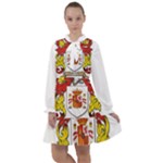 Zabaeleche Coat of Arm All Frills Chiffon Dress