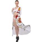 Zabaeleche Coat of Arm Maxi Chiffon Beach Wrap