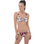 Zabaeleche Coat of Arm Ring Detail Crop Bikini Set