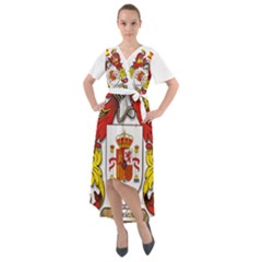 Front Wrap High Low Dress 