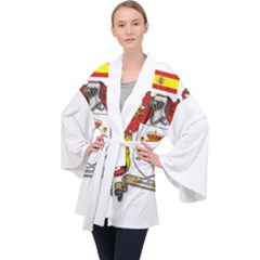 Long Sleeve Velvet Kimono  